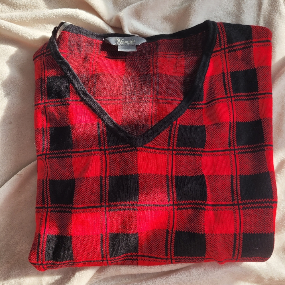 Natural Red long sleeve Size Large
